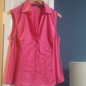 Pink sleeveless  blouse